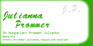 julianna prommer business card